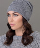 Серый Шапка "Эшли Ветка"