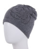 Тёмно-серый Шапка "Эшли Роза"