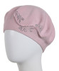 Бледно-розовый Берет "Волна"
