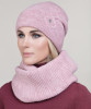 Светло-розовый Шапка и снуд Junberg оптом