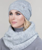 Светло-серый Шапка и снуд Junberg оптом