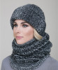 Тёмно-серый Купить шапки и снуд Junberg оптом