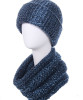 Тёмно-синий Купить шапки и снуд Junberg оптом